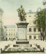 Pomnik  cesarza Józefa II na placu Dominikańskim, pocztówka z 1905 r.
